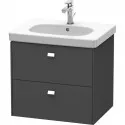 Тумба графит матовый 62 см Duravit Brioso BR414501049 Тумба графит матовый 62 см Duravit Brioso BR414501049