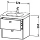 Купить Тумба белый глянец 62 см Duravit Brioso BR414502222 в магазине сантехники Santeh-Crystal.ru
