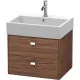 Приобрести Тумба темный орех 58,4 см Duravit Brioso BR415301021 в магазине сантехники Santeh-Crystal.ru