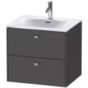 Тумба графит матовый 62 см Duravit Brioso BR431001049 Тумба графит матовый 62 см Duravit Brioso BR431001049