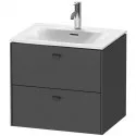 Тумба графит матовый 62 см Duravit Brioso BR431004949 Тумба графит матовый 62 см Duravit Brioso BR431004949