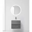 Тумба Stucco Cemento 60 см BelBagno Luce LUCE-600-2C-SO-SCM Тумба Stucco Cemento 60 см BelBagno Luce LUCE-600-2C-SO-SCM