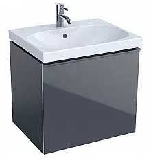 Тумба темно-серый глянец/темно-серый матовый 59,5 см Geberit Acanto 500.609.JK.2