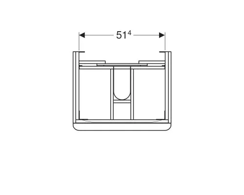 Приобрести Тумба песочный глянец 58,4 см Geberit Smyle Square 500.352.JL.1 в магазине сантехники Santeh-Crystal.ru