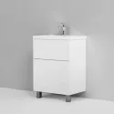 Тумба с раковиной белый глянец 61 см Am.Pm Gem M90FSX06022WG32 + M90WCC0602WG Тумба с раковиной белый глянец 61 см Am.Pm Gem M90FSX06022WG32 + M90WCC0602WG
