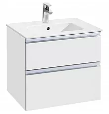 Тумба с раковиной белый глянец 60,5 см Roca The Gap 857550806 + 32799E000