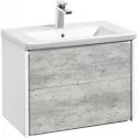 Тумба с раковиной бетон/белый матовый 70 см Roca Ronda ZRU9303003 + 327471000 Тумба с раковиной бетон/белый матовый 70 см Roca Ronda ZRU9303003 + 327471000