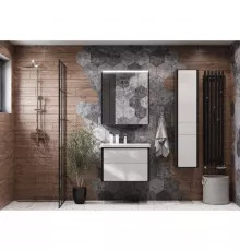 Комплект мебели белый глянец/антрацит 70 см Roca Ronda ZRU9302964 + 327471000 + ZRU9302969