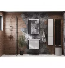 Комплект мебели белый глянец/антрацит 60 см Roca Ronda ZRU9302963 + 327472000 + ZRU9302968