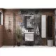 Заказать Тумба с раковиной белый глянец/антрацит 60 см Roca Ronda ZRU9302963 + 327472000 в магазине сантехники Santeh-Crystal.ru