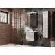 Заказать Тумба с раковиной белый глянец/антрацит 60 см Roca Ronda ZRU9302963 + 327472000 в магазине сантехники Santeh-Crystal.ru