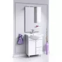 Комплект мебели белый глянец 65,5 см Aqwella Barcelona Lux BA0106K + 4640021062296 + Ba.02.06