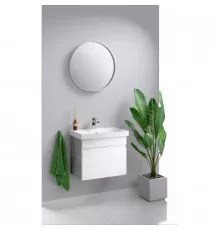 Комплект мебели белый глянец/бетон светлый 60 см Aqwella Smart SRT0106BS + UMMOD60SL/1 + RM0206W