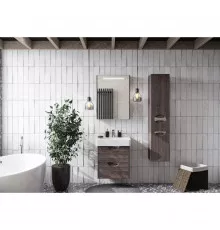 Комплект мебели дуб макиато 60 см Акватон Сильва 1A211801SIW50 + 1WH302186 + 1A216202SIW50
