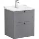 Купить Тумба с раковиной серый матовый 60,5 см Vitra Root Classic 68850 в магазине сантехники Santeh-Crystal.ru