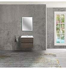 Комплект мебели темный дуб 61,5 см Vincea Gio VMC-2G600RO + VBS-13960 + VLM-2B600