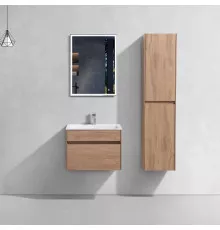 Комплект мебели натуральный дуб 60 см Vincea Chiara VMC-2C600NO + VCB-13600W + VLM-3VN600