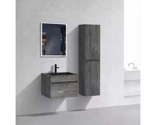 Заказать Комплект мебели серый камень 60 см Vincea Chiara VMC-2C600GS + VCB-13600B + VLM-3VN600 в магазине сантехники Santeh-Crystal.ru