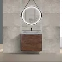 Комплект мебели темный дуб 59,4 см Vincea Paola VMC-2P600RW + VCB-2VP600G + VLM-2N700+