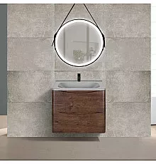 Комплект мебели темный дуб 59,4 см Vincea Paola VMC-2P600RW + VCB-2VP600G + VLM-2N700+