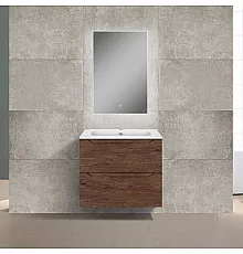 Комплект мебели темный дуб 61 см Vincea Norma VMC-2N600RW + VCB-2N600W + VLM-2J600