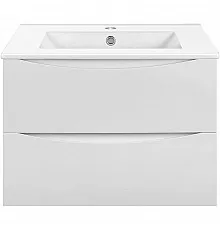 Тумба с раковиной белый глянец 61,5 см Vincea Mia VMC-2MC600GW + VBS-13960