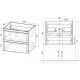 Заказать Комплект мебели дуб винтаж 59,4 см Vincea Vico VMC-2V600VO + VCB-2VP600B + VLM-2N600+ в магазине сантехники Santeh-Crystal.ru