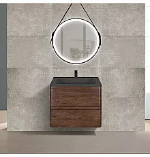 Комплект мебели темный дуб 59,4 см Vincea Vico VMC-2V600RW + VCB-2VP600B + VLM-2N600+