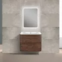 Комплект мебели темный дуб 59,4 см Vincea Vico VMC-2V600RW + VCB-2VP600W + VLM-2A685
