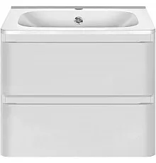 Тумба с раковиной белый глянец 59,4 см Vincea Vico VMC-2V600GW + VCB-2VP600W