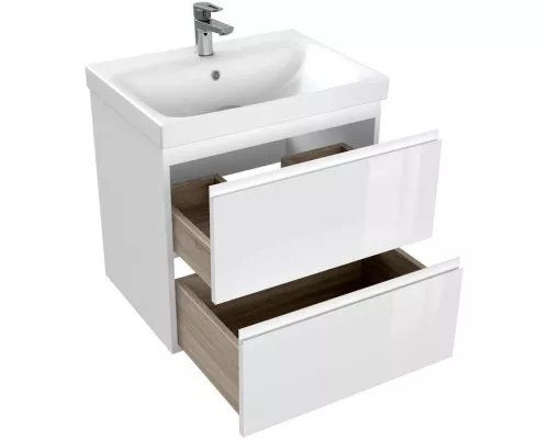 Купить Тумба белый глянец 58,5 см Cersanit Moduo 64140 в магазине сантехники Santeh-Crystal.ru