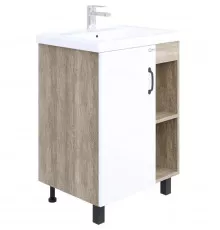 Тумба дуб сонома/белый матовый 56,2 см Onika Тимбер 106140