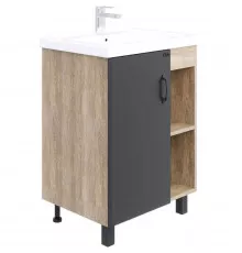 Тумба дуб сонома/серый матовый 56,2 см Onika Тимбер 106141