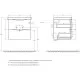 Купить Тумба Rovere Bianco 56,4 см BelBagno Marino MARINO-CER-600-2C-SO-WO-P в магазине сантехники Santeh-Crystal.ru