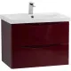 Приобрести Тумба Bordo Lucido 66,4 см BelBagno Marino MARINO-CER-700-2C-SO-BRDL-P в магазине сантехники Santeh-Crystal.ru
