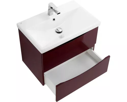 Приобрести Тумба Bordo Lucido 66,4 см BelBagno Marino MARINO-CER-700-2C-SO-BRDL-P в магазине сантехники Santeh-Crystal.ru