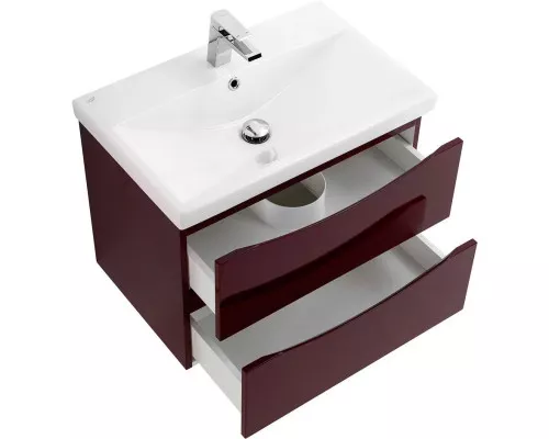 Приобрести Тумба Bordo Lucido 66,4 см BelBagno Marino MARINO-CER-700-2C-SO-BRDL-P в магазине сантехники Santeh-Crystal.ru