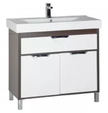 Тумба белый/венге 88 см Aquanet Гретта 00177068