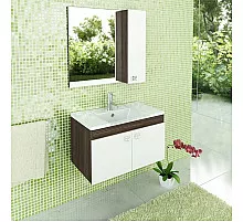 Тумба с раковиной дуб солсбери/белый глянец 80 см Comforty Рио 00003126985