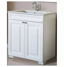 Тумба с раковиной белый глянец 78 см Atoll Мальта