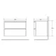 Заказать Тумба Tortora Opaco 80 см BelBagno Prospero BB800DVC/TO в магазине сантехники Santeh-Crystal.ru