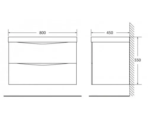Купить Тумба Patinato Turchese 80 см BelBagno Marino MARINO-800-2C-SO-PT-P в магазине сантехники Santeh-Crystal.ru