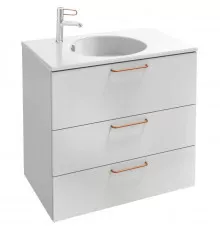 Тумба белый глянец 80 см Jacob Delafon Odeon Rive Gauche EB2532-R7-G1C