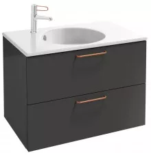 Тумба серый антрацит 80 см Jacob Delafon Odeon Rive Gauche EB2522-R7-N14