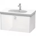 Тумба белый глянец 82 см Duravit Brioso BR404601022 Тумба белый глянец 82 см Duravit Brioso BR404601022