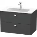 Тумба графит матовый 82 см Duravit Brioso BR410201049 Тумба графит матовый 82 см Duravit Brioso BR410201049
