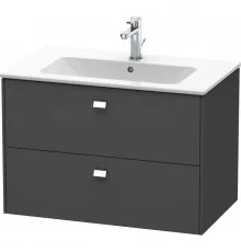 Тумба графит матовый 82 см Duravit Brioso BR410201049