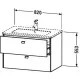 Заказать Тумба базальт матовый 82 см Duravit Brioso BR410204343 в магазине сантехники Santeh-Crystal.ru
