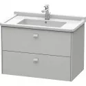Тумба бетонно-серый матовый 82 см Duravit Brioso BR414200707