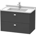 Тумба графит матовый 82 см Duravit Brioso BR414201049 Тумба графит матовый 82 см Duravit Brioso BR414201049